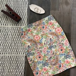 Philosophy Floral Print Pencil Skirt